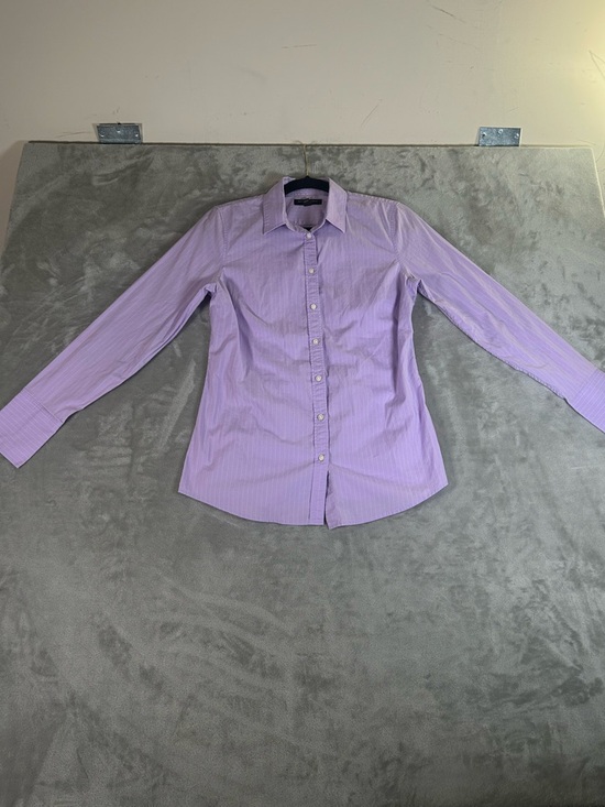 Banana Republic Tops - Banana Republic Lavender Pinstripe Dress Shirt